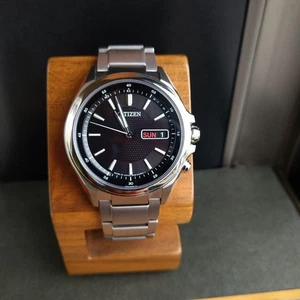 Reloj para hombre Citizen Attesa AT6040-58E Eco-Drive esfera negra titanio bueno - Imagen 1 de 10