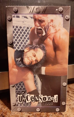 WCW Uncensored 1998 wrestling VHS - Randy Savage vs Hulk Hogan (TESTED, WORKS) - Image 1 of 4