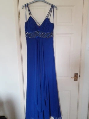 MATTHEW WILLIAMSON SZ 10 PURPLE FULLYLINED MAXI DRESS STUD DETAIL WORN ONCE - Image 1 of 4