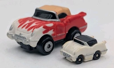 Micro Machines Insiders '55 Corvette w/ Flames & White Mini Soft Top  - Image 1 of 4