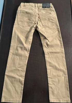 Jeans ajustados Levi's 510 niños 10 regular beige denim elástico 5 bolsillos clásicos Foto 1 de 4