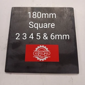 180mm Steel Plate Sheet Metal Square Copper Aluminium Stainless 2 3 4 5 6 mm - Picture 1 of 10