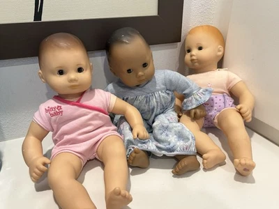 Bitty Baby Lot Of 3 Dolls American Girl Dark Skin Light Skin - Image 1 of 4