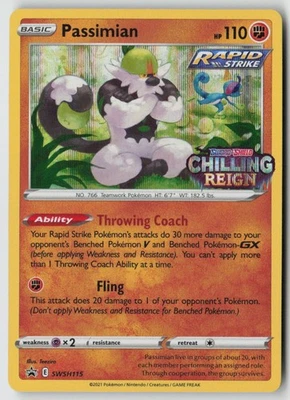 Passimian - (Prerelease) - SWSH115 - SWSH: Sword & Shield Promo Cards Holofoil- - Image 1 of 2