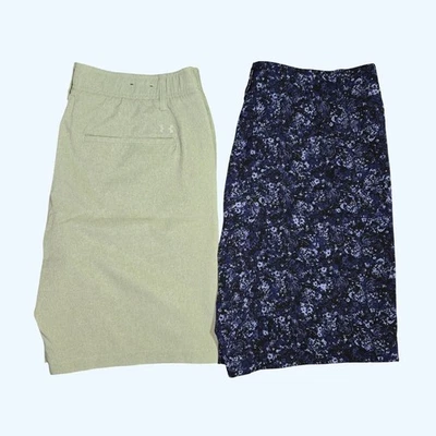 Pantalones Cortos de Golf Under Armour Tech Para Hombre Talla 36 Verde Azul Camuflados Lote de 2 Elastizados Foto 1 de 4