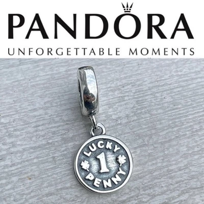 Retired Pandora Lucky Penny Dangle Charm 791298 - Image 1 of 4