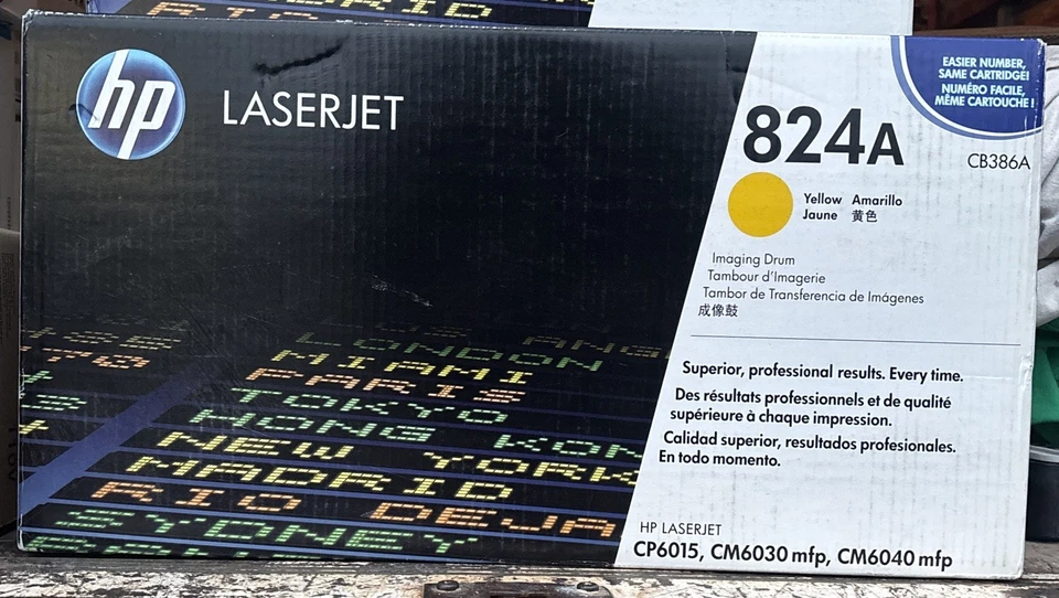 Tambor de imágenes amarillo genuino HP LaserJet CB386A / 824A para CP6015, CM6030 mfp Foto 1 de 1