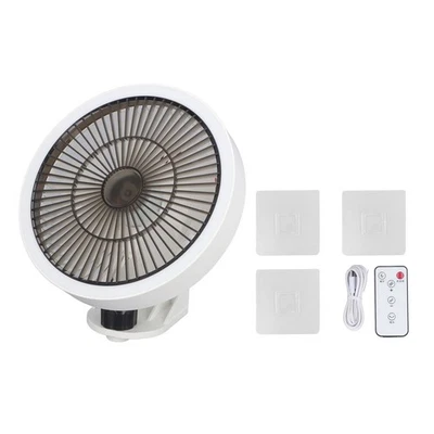 `Small Wall Mount Fan With Remote Control Mini Oscillating Fan With Night - Image 1 of 4
