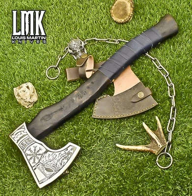 Hacha simple de madera de fresno LMK Custom ATS-34 Steel Adze Foto 1 de 4