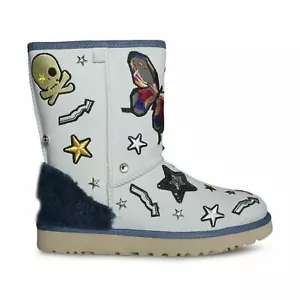 BOTAS DE MUJER UGG PATCH IT CLÁSICAS CORTAS DE PIEL DE OVEJA BLING TALLA EE. UU. 7 - Imagen 1 de 6