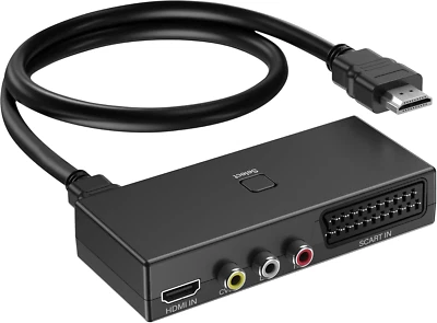 AIFHDAUF Scart zu HDMI Konverter, Cinch zu HDMI Konverter, HDMI Switch 3 in 1 Video - Bild 1 von 4