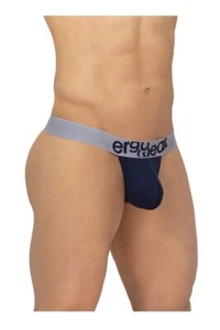ErgoWear Thongs MAX Mesh Pouch Stretchy Breathable Thong Dark Blue 1207 14 - Picture 1 of 7