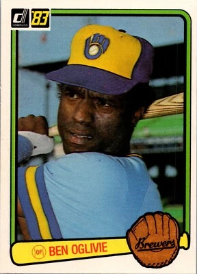 1983 Donruss Ben Oglivie #384 Milwaukee Brewers - Image 1 of 2