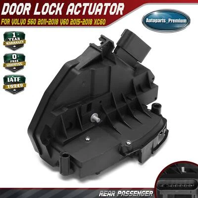Rear Right Side Door Lock Actuator for Volvo S60 2011-2018 V60 2015-2018 XC60 - Image 1 of 4