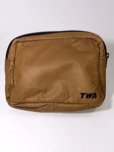 TWA Airlines Vintage Kulturbeutel mit Reißverschluss LEER enthält keine Artikel - Bild 1 von 4
