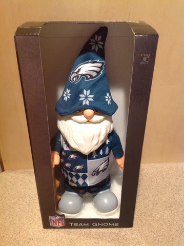 PHILADELPHIA EAGLES NFL 11" UGLY SWEATER GARDEN GNOME NEW IN BOX Cover
