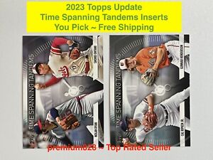 2023 Topps Update TIME SPANNING TANDEMS Insert Finish Set YOU PICK Free Shipping