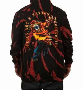Sullen Eneko Panther Claws Tatto Art Punk Biker Pullover Hoodie SCM4291 - Picture 1 of 9