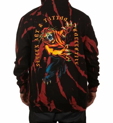 Sullen Eneko Panther Claws Tatto Art 朋克骑手套衫连帽衫 SCM4291 — 第 1/4 张图片
