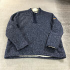 Orvis Sweater Mens 2Xl Xxl Pullover Fleece Jacket Quarter Zip Casual Adult