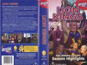 AFL LION KINGS 2001 BRISBANE LIONS AFC SEASON HIGHLIGHTS VIDEO VHS PAL RARE - Picture 1 of 1