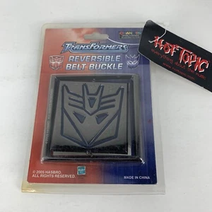 Transformers Autobot/Decepticon Reversible Metal Belt Buckle New Hot Topic VTG - Picture 1 of 5