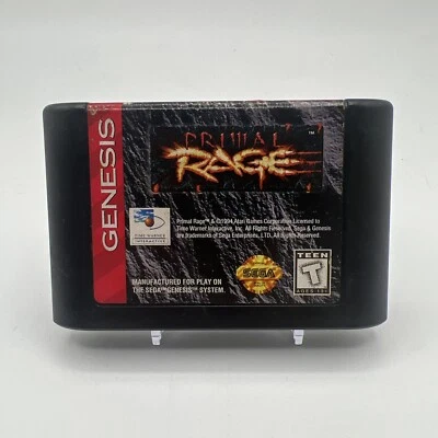 Primal Rage (Sega Genesis, 1995, Authentic, Cartridge Only, Original) - Image 1 of 2