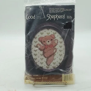 good shepherd counted cross stitch high kick bear 83526  - Picture 1 of 7