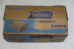 Tastykake Baking Company Vintage Box Coconut Cocoanut Juniors Six Packages - Picture 1 of 8