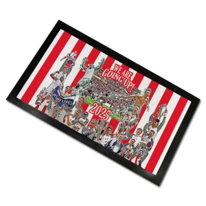 Sunderland Promoted 2025 Bar Runner Mat Design 2 Sunderland Man Cave Bar Gift - Picture 1 of 6