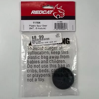 Redcat 11164 .6 Module 64T Plastic Spur Gear NEW - Image 1 of 2