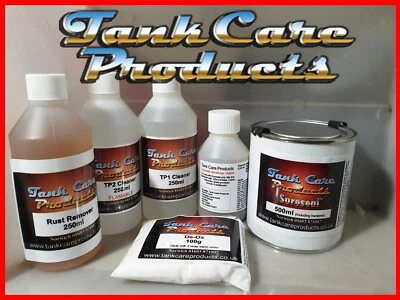 Motorcycle petrol tank de rust and Liner kit - Image 1 of 4