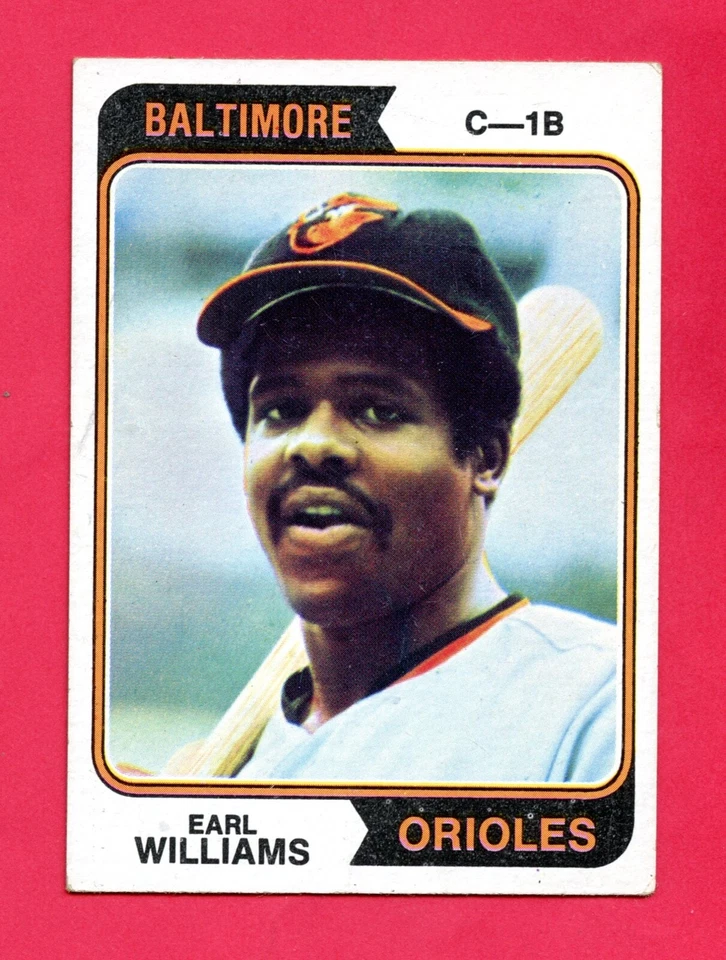 1974 Topps Baseball Card # 375 c Earl Williams VG/EX - Image 1 of 1