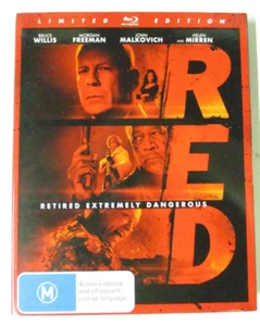 RED, Retired Extremely Dangerous - Bruce Willis, Morgan Freeman - Blu-ray DVD - Picture 1 of 5