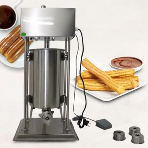 Máquina Eléctrica Española para Hacer Churro 15L Máquina para Masa Palo Acero Inoxidable EE. UU. - Imagen 1 de 15