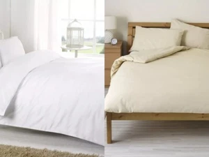 Juego de cama de 4 piezas de algodón egipcio de 800 hilos funda nórdica calidad hotelera - Imagen 1 de 8