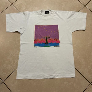 Vintage 80s Screen Stars IBM Solutions Team Focus Promo T-Shirt M VTG Computers - Picture 1 of 10