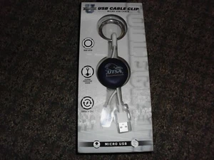 UTSA ROADRUNNERS University USB Cable Clip, NEW - Picture 1 of 2
