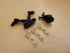 HoBao Hyper TT 2.0 Front & Rear Body Posts inc Clips - Brand New - H11370 - Picture 1 of 2