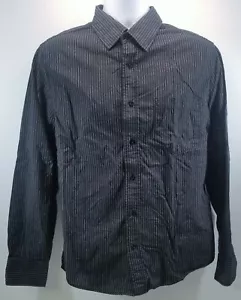 V) Aeropostale gestreiftes Herrenhemd Nineteen Eighty Seven Small schwarz blau - Bild 1 von 6