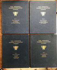4 Vol H/B Set Immortal Gilbert & Sullivan (13 Operas: Complete c1920’s) EXC COND