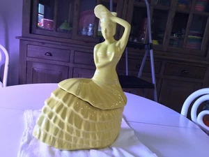 DANCING LADY COOKIE JAR sunflower FIESTA WARE NEW 1st NWT - Picture 1 of 21