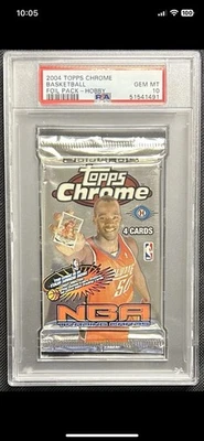 Kobe? LeBron? Refractor? 2004 Topps Chrome Basketball Hobby Foil Pack PSA10 POP2 - Image 1 of 3
