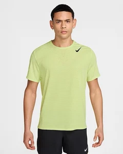 Size Small - Nike AeroSwift Men Dri-FIT ADV Short Sleeve Running Top Black Green - Picture 1 of 12