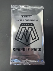 2024 Mosaic Football SPARKLE Pack Jayden Daniels? Bo Nix? Drake Maye? Penix? - Imagen 1 de 2