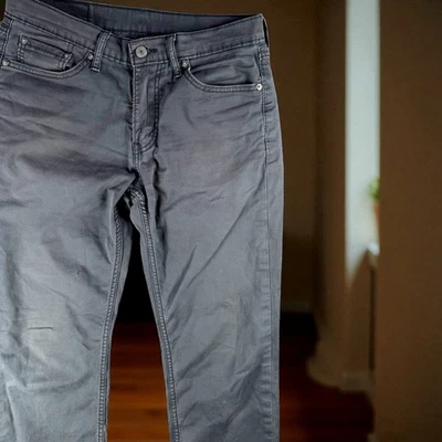 Levis 514 Jeans Men 30x32 Black Straight Fit Street Work Casual Travel - Image 1 of 4