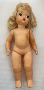 Vintage Platinum Blonde Terri Lee Doll 16" As Is - Picture 1 of 15