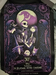 The Nightmare Before Christmas 30th Anniversary Movie Poster 2023 27x40 D/S NEU - Bild 1 von 3