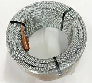 Cable de repuesto de tubería sin zanjas extractor de cortadora de línea de servicio de agua 5/16”x 125’ - Imagen 1 de 6