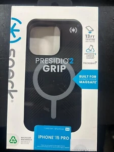 Speck Apple iPhone 15 Pro Presidio 2 Grip Case with MagSafe - Black - Picture 1 of 1